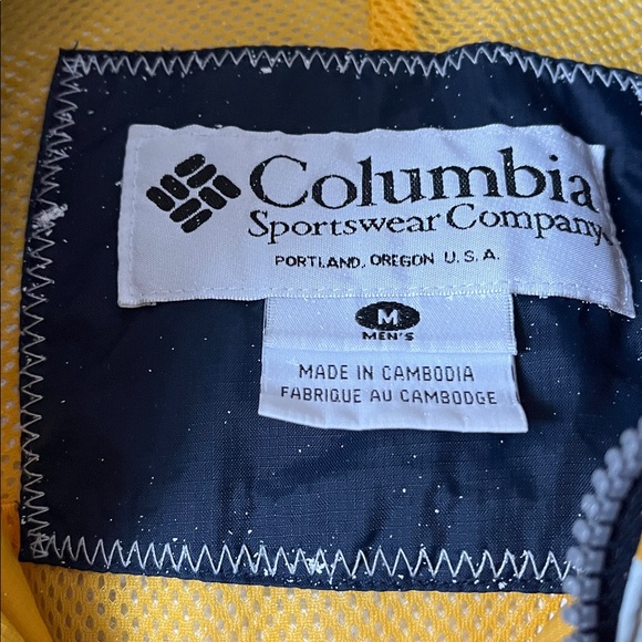 Columbia Two-Tone Yellow and White Jacket - Picture 2 of 6